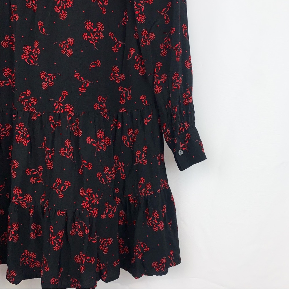 Loft Garden Split Neck Long Sleeve Dress - Picture 7 of 10